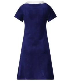 Discount Robe Diana Bleu Nuit & Blanche Femme Robes