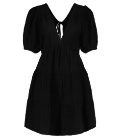 Hot Robe En Gaze De Coton Nissa Black Femme Robes