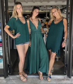 Clearance Robe Hera Alpine Green Femme Robes