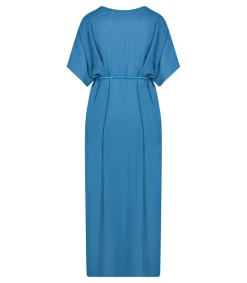 Robe Kaftan Palma De Mallorca Petrole Femme Robes