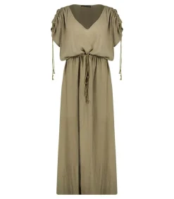 Online Robe Longue Alexandrie Khaki Femme Robes