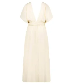 Clearance Robe Longue Empire Cream Femme Robes