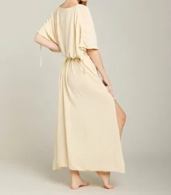 Sale Robe Longue Kaftan Cream Femme Robes