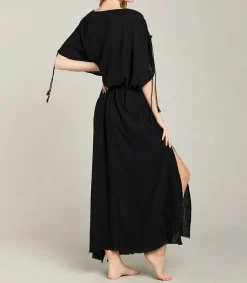 Online Robe Longue Kaftan Noir Femme Robes