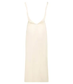 Hot Robe Longue Palma De Mallorca Cream Femme Robes