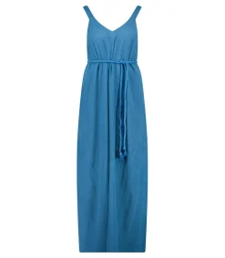 New Robe Longue Palma De Mallorca Petrole Femme Robes