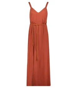 Clearance Robe Longue Palma De Mallorca Terracotta Femme Robes