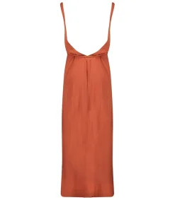 Clearance Robe Longue Palma De Mallorca Terracotta Femme Robes