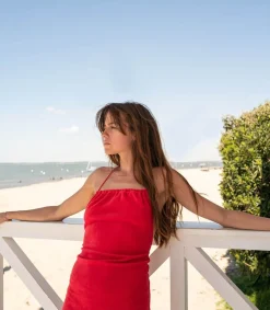 New Robe Monica Rouge Femme Robes