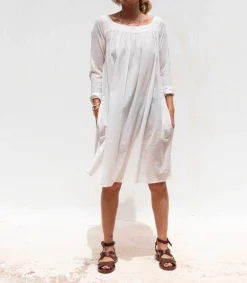 Online Robe Salt Lake Off White Femme Robes