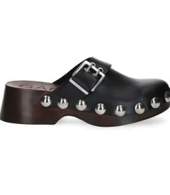 Hot Sabot En Cuir Cloutes Femme Sabots