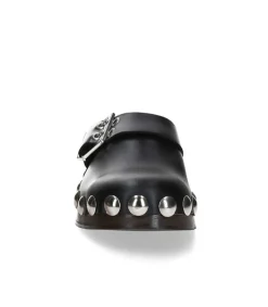 Hot Sabot En Cuir Cloutes Femme Sabots