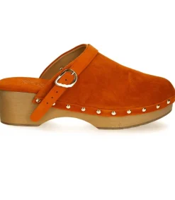 Hot Sabots Classic Closed Clog Orange Femme Sabots