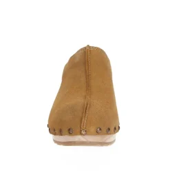 Best Sabots Coline Cuir Velours Tan Femme Sabots