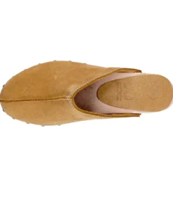 Best Sabots Coline Cuir Velours Tan Femme Sabots