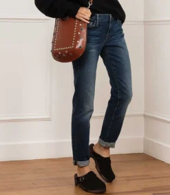 Online Sabots En Daim Noir/Shearling Gris Femme Sabots