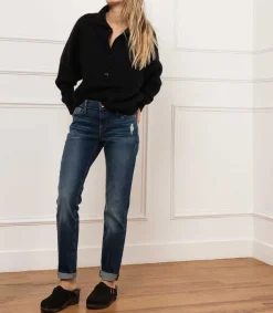 Online Sabots En Daim Noir/Shearling Gris Femme Sabots