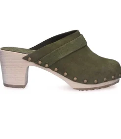 New Sabots Kety Daim Kaki Femme Sabots