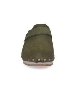 New Sabots Kety Daim Kaki Femme Sabots