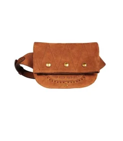 Best Sac Banane Jerry Cuir Velours Tabac Femme Sacs Ceinture