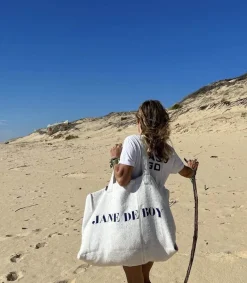 Clearance Sac Usa Blanc X Jane De Boy Femme Cabas & Paniers