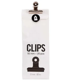 Sachet De 20 Clips Noirs Petite Papeterie