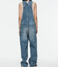 Best Salopette En Denim Vintage Stone Femme Combinaisons
