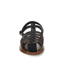 Clearance Sandales Adrien Cuir Lisse Marine Femme Sandales & Tongs