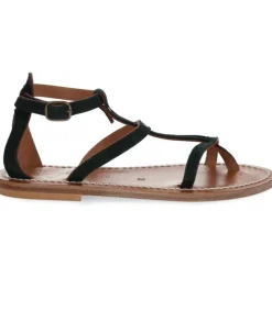 Clearance Sandales Antioche Cuir Velours Grama Femme Sandales & Tongs