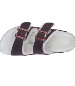 Best Sandales Arizona Shearling Habana Etroite Femme Sandales & Tongs