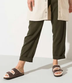 Best Sandales Arizona Shearling Habana Etroite Femme Sandales & Tongs