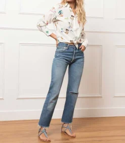 Clearance Sandales Buffon Nubuck Jeans Femme Sandales & Tongs