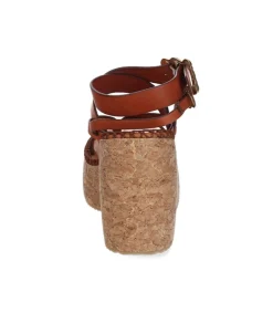 Sandales Compensees A Brides Multiples Femme Sandales & Tongs