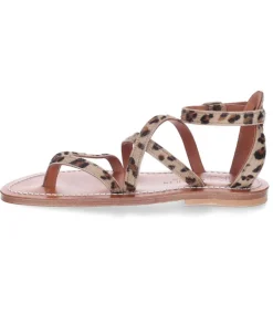 Online Sandales Epicure Imprime Leopard Femme Sandales & Tongs