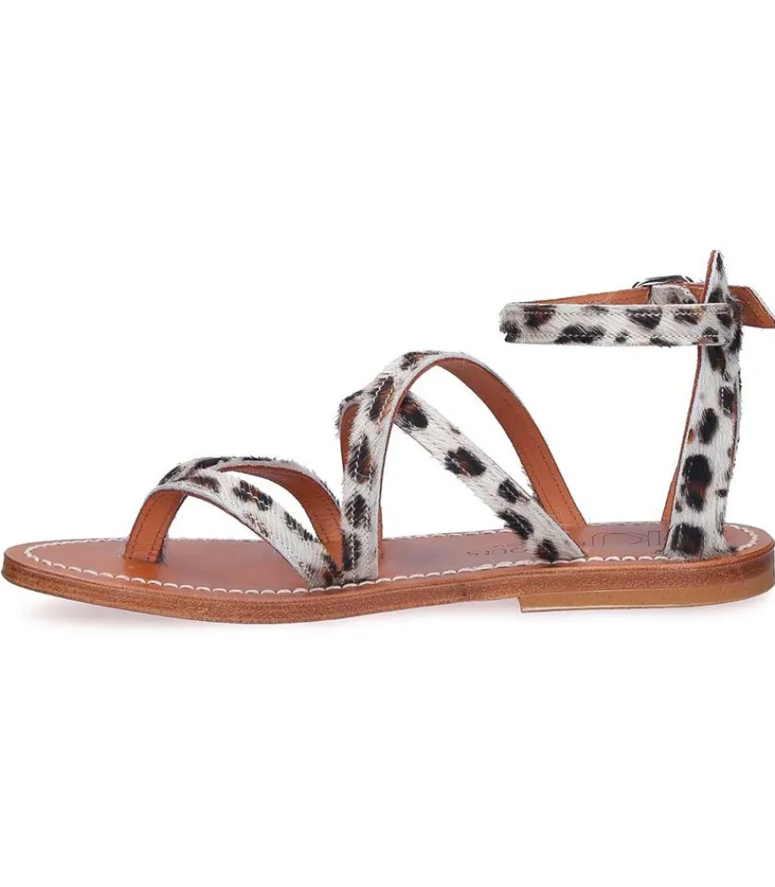 Sandales Epicure Leopard Femme Sandales & Tongs