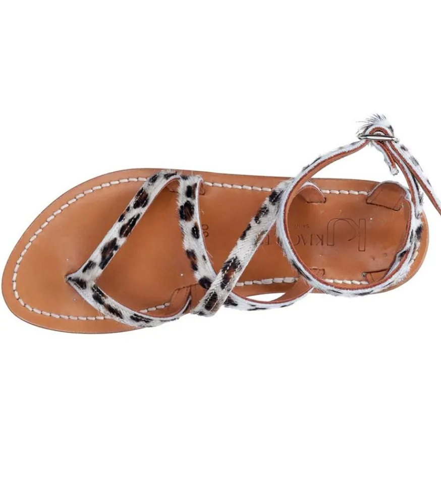 Sandales Epicure Leopard Femme Sandales & Tongs