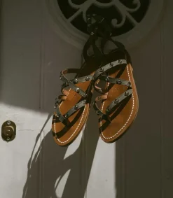 Sandales Epicurepyr Nubuck Gris Femme Sandales & Tongs