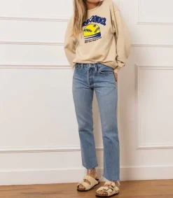 Sandales Shearling Beige/Marron Femme Sandales & Tongs