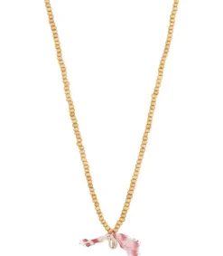 Discount Sautoir Cauri Et Noeud Tie & Dye Framboise Femme Sautoirs