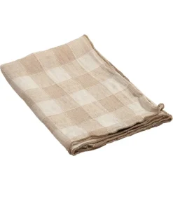 Clearance Serviette Bourdon Toile Vintage Vichy 43 X 43 Cm Linge De Table