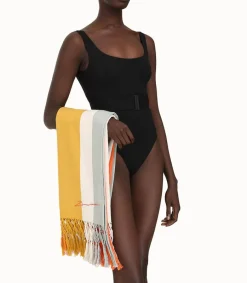 Serviette Tissee Jacquard Femme Accessoires De Plage