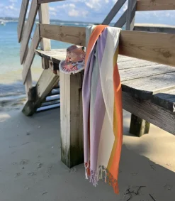 Serviette Tissee Jacquard Femme Accessoires De Plage