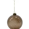 Clearance Set De 4 Boules De Noël Fluted Et Ambre Déco De Noël