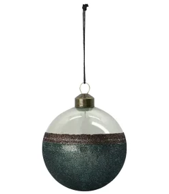 Clearance Set De 6 Boules De Noël Stripe Vert Déco De Noël