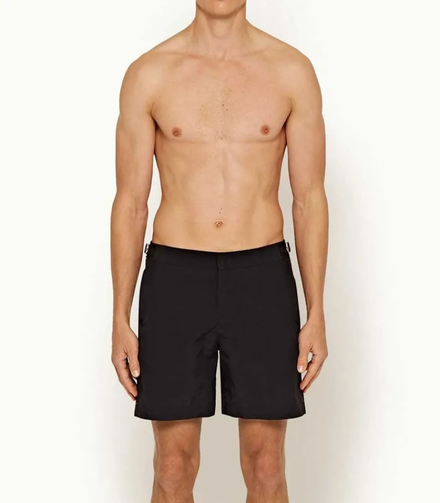 New Short De Bain Homme Mi-Long Bulldog Ii Black Homme Shorts De Bain
