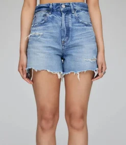Outlet Short En Denim Pelion A Taille Haute Femme Bas