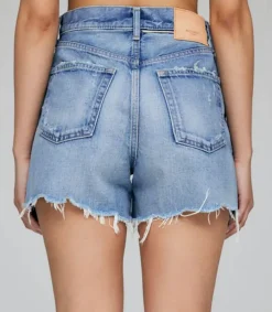 Outlet Short En Denim Pelion A Taille Haute Femme Bas