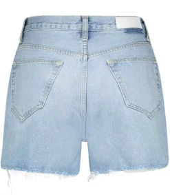 Clearance Short En Jean Cutoff Faded Vintage Indigo Femme Bas