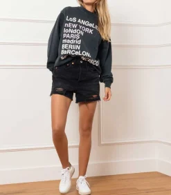 Discount Short En Jean 50S Cutoff Femme Bas