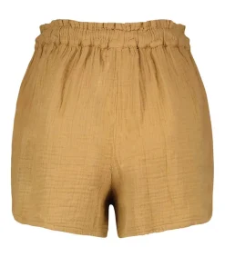 Online Short Starla En Gaze De Coton Khaki Femme Bas